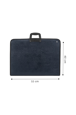 40X55 Cm Siyah Sanatsal Proje/Resim Çantası