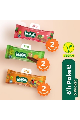 Organik Vegan Çilek Kayısı Ve Mango Yulaf Bar Atıştırmalık Paketi - 6 Adet 3 Çeşit 160 G