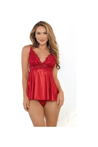 New Dreams Modern Rahat Dikkat Çekici Dantelli Kırmızı Tasarım Jartiyer Gecelik Kırmızı