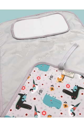 Anne Bebek Bakım Örtüsü Yenidoğan Alt Açma Değiştirme Animal Organizer Pedi Minderi Çift Taraflı