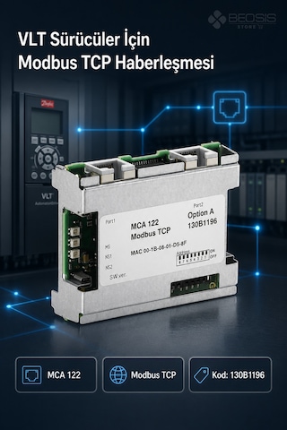 Danfoss Vlt Modbus Tcp Mca 122 Haberleşme Kartı
