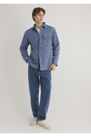Jeremy Mid Blue Sherpa Classic Denim Çok Renkli