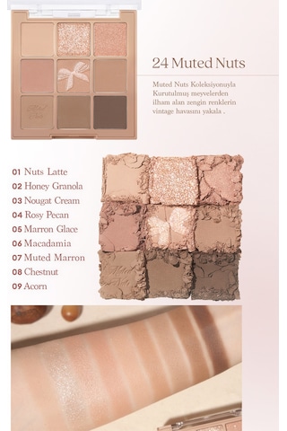 Dasique Mat Ve Işıltılı Renk Seçenekleri Sunan Far Paleti Shadow Palette 24 Muted Nuts 24 Muted Nuts