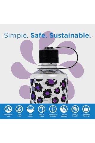 Nalgene 16 Oz Nm Tritan Suluk Matara 0,5 Litre Rainbow Cheetah