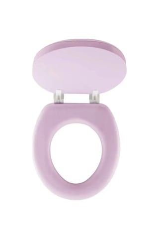 Pembe Yumuşak Klozet Kapak Büyük Puf 42x41 Cm Açık Pembe