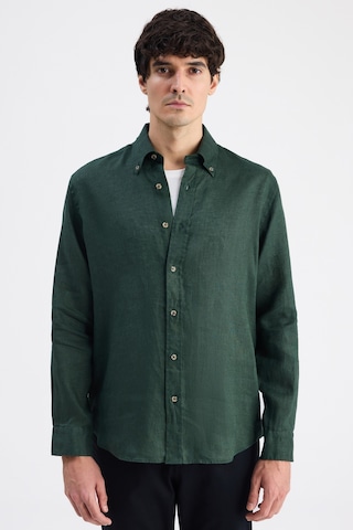 D'S Damat Ds Damat Comfort Haki Düz Keten Gömlek 6hc02ap01304m Çok Renkli 2XL