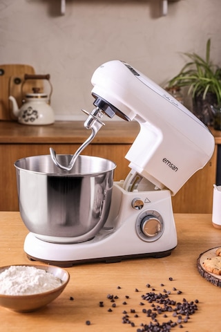 Emsan Bella Gusto Stand Mikser 1300 W 5 L Mutfak Şefi Beyaz