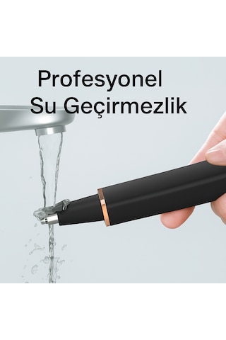 Akıllı Burun Kılı Kesme Makinesi Su Geçirmez, Çift Taraflı Bıçak, Güçlü Mikro Motor Pilli Pilli