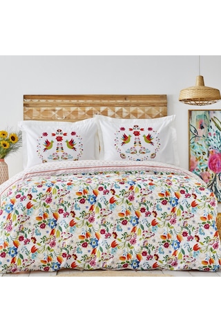 Karaca Home Parlin Çift Kişilik Nevresim Takımı Fuşya