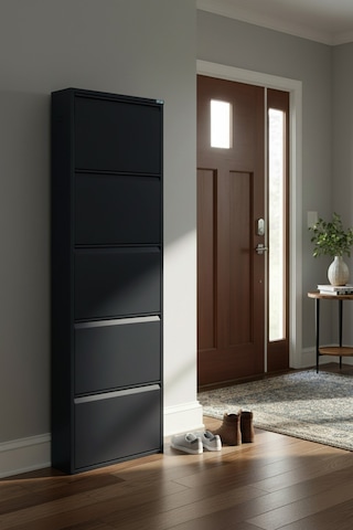Metal Ayakkabılık 5'li Model Siyah