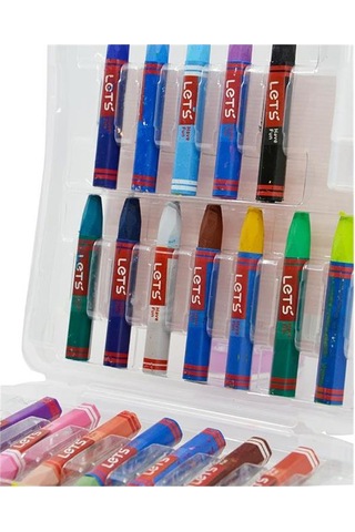 Pastel Boya Plastik Çantalı 24'Lü 1 Paket Lets Pastel Boya Plasti