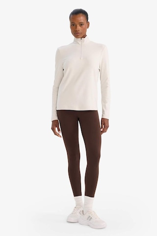 Defacto Defactofit Standart Fit Dik Yaka Fermuarlı Sporcu Sweatshirt F1687ax25wnbg721 Bej-bg721