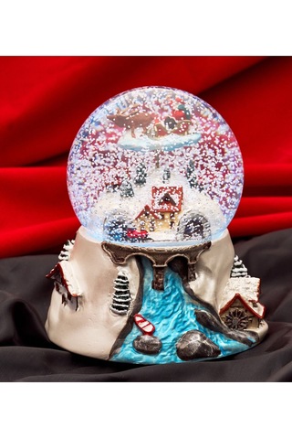 Yerli, El Boyaması, Müzikli Ve Kendinden Üflemeli, Uçan Noel Baba, Büyük Lüks Kar Küresi. Magnetdepo