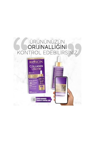 Bioxcin Collagen & Biotin Saç Serumu 100 Ml Saç Dökülmesine Karşı, Hacimlendirici, Hidrolize Kolajen, Biotin Ve Biocomplex B11 İçerikli