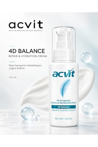 Yenileyici- Onarıcı Ve Nemlendirici Bakım Kremi 8 Boyutlu 4d Balance Repair & Hydration Cream 100 Ml