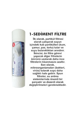 Açık Kasa Su Arıtma Cihazları İle Uyumlu10 Aşamalı Filtre Seti