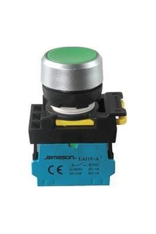 Jameson Yaylı Start Buton Yeşil 22mm 1no 5 Adet