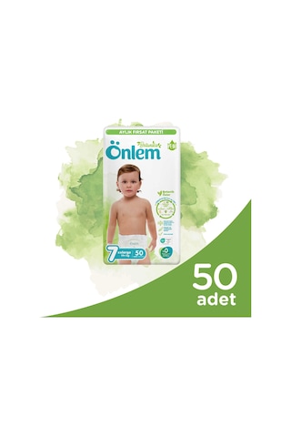 Önlem Botanika Bebek Bezi Aylık Fırsat 7 Beden Xxlarge 50 Adet 19+ Kg 7 Numara