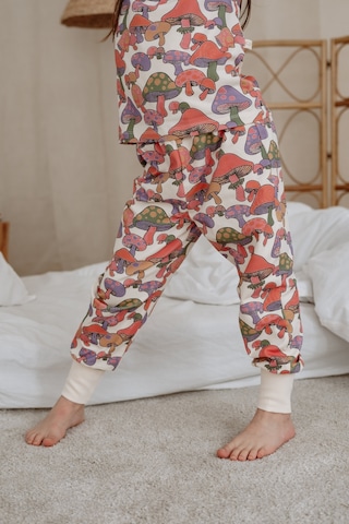 Mantar Baskılı Color Shapes Çocuk Pijama Seti Pembe