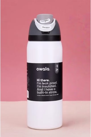 Owala 32 Oz 946 Ml Freesip Çift Katmanlı Paslanmaz Çelik Termos Kilitli Kapak Beyaz