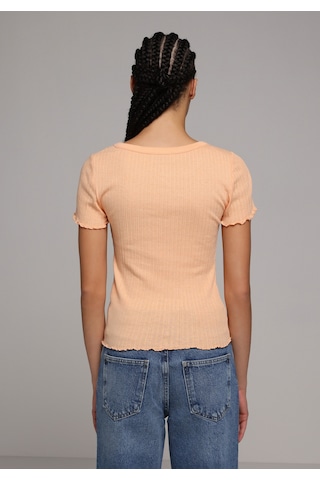 Colin's Colins Slim Fit Yuvarlak Yaka Düz Kadın Kısa Kol Tişört Cl1078306 Q1.v2 Apc Turuncu