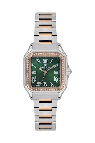 Daniel Klein Dk.1.14040-6 Taşlı Tasarım Kare Kadran Metal Kordon Metal Kasa 3 Atm Suya Dayanıklı Metalik-rose Renk Kadın Kol Saati Metalik Gri - Rose Gold