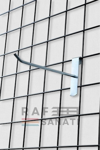 Tel Pano Kancası 30 Cm - Askı Kanca Raf Askısı Raf Aksesuar Tel Askı Çorap Kancası 25 Adet