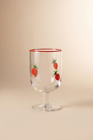 Karaca Strawberry Kadeh 390 ml Kırmızı