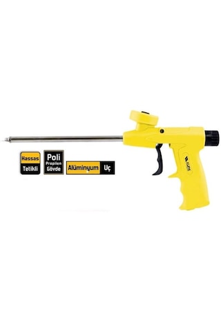 Kupa Köpük Tabancası Alüminyum Uç Plastik Sap Her Köpüğe Uyar