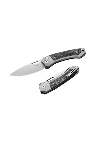 Lionsteel Twain- Gray Titanium / Carbon Fiber Kamp Çakı Çok Renkli