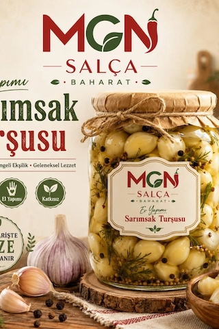 Mgn Ev Yapımı Sarımsak Turşusu 1 Kg