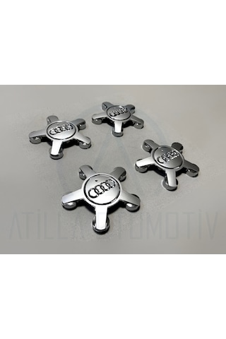 4 X Audi A4 8k B8 07-15 Ahtapot Çelik Jant Göbek Seti Gri 112mm