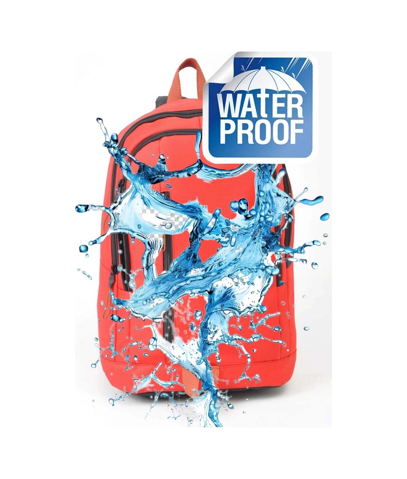 Tezzgelsin Unisex Su Geçirmez Günlük Kullanım Sırt Çantası Kirmizi