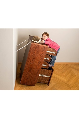 Tv Sabitleme Deprem Güvenliği-1 Adet Beyaz