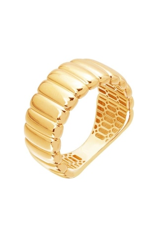 Gülaylar Diamond Line 527179821 Sarı Altın 14 Ayar Trend Yüzük
