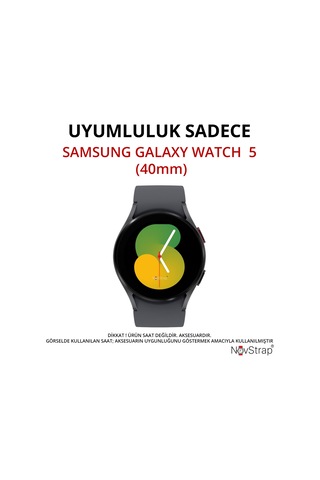Novstrap Samsung Galaxy Watch 5 40mm İle Uyumlu Ekran Koruyucu Temperli Cam Kolay Uygulama Aparatlı