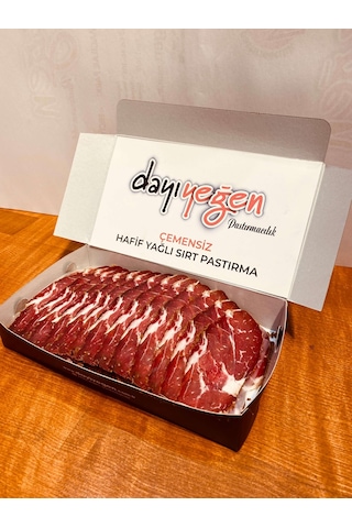 Dayı Yeğen Çemensiz Hafif Yağlı Sırt Pastırma 1 KG
