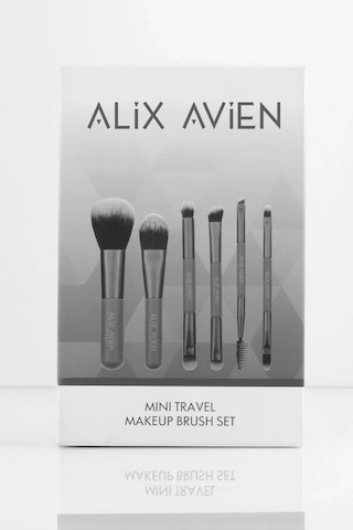 Alix Avien Küçük Boy Çantalı Seyahat Makyaj Fırça Seti 10'lu