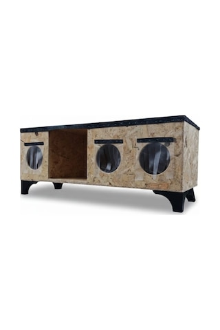 Kedi Yuvası Kedi Evi Kedi Barınağı Kedi Mamaliği 120x40x36 Cm İç Ve Dış Mekan Isı Ve Su Yalıtımlı