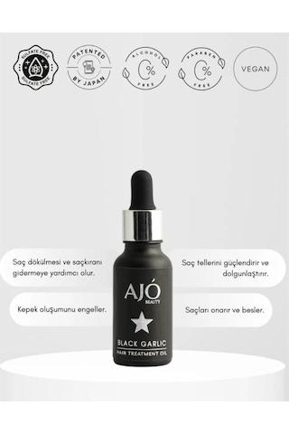 Ajo Beauty Siyah Sarımsak Saç Bakım Yağı 20ml