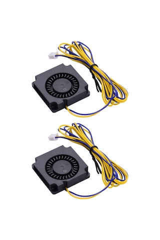 Monyee Ender-3 Serisi İçin 24v 0.07a 3d Yazıcı Fanı, Plastik, Siyah, 2 Adet Paketi
