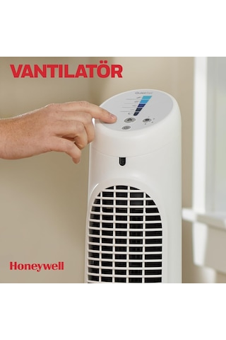 Honeywell Quietset Hyf260 Tüm Oda İçin Salınımlı Kule Vantilatör, 5 Hız Ayarı, 80 Derece Salınım, Zamanlayıc