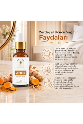 Zerdeçal Uçucu Yağı 10 Ml %100 Saf Ve Doğal