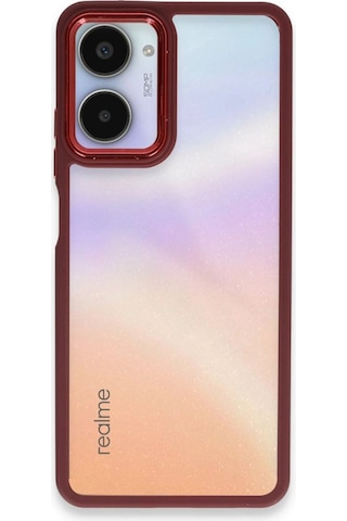 Realme 10 Pro 5g Kılıf Dora Kapak - Kırmızı Diğer
