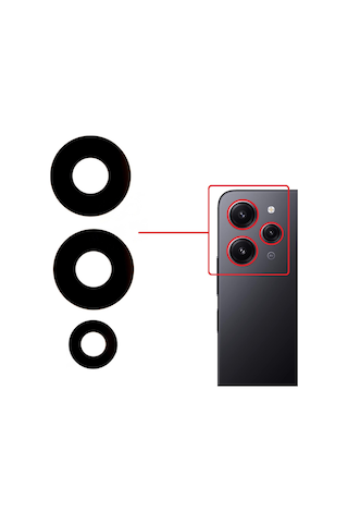 Xiaomi Uyumlu Redmi 12 4g Kamera Lensi Cam 23053rn02a, 23053rn02y, 23053rn02ı, 23053rn02l, 23077rabdc