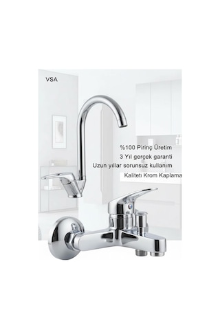 Krom Robot Yağmurlama Duş Seti Mix Krom Banyo Lavabo Bataryası Banyo Yenileme Seti Krom