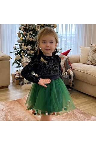 Yeni Yıl Temalı Ponponlu Etek 001