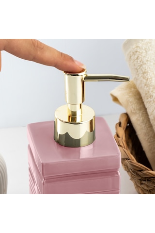 Porsima 3206 Seramik Sıvı Sabunluk Lavabo Sabunluğu 275 Cc Pudra