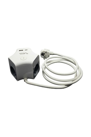 Vea Ve-g903yc 3'lü Usb+ Type-c Girişli Anahtarlı 1.5 Metre Grup Priz