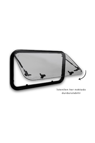 Babarvy Amortisörlü Cam - 90 Açılır 110x45